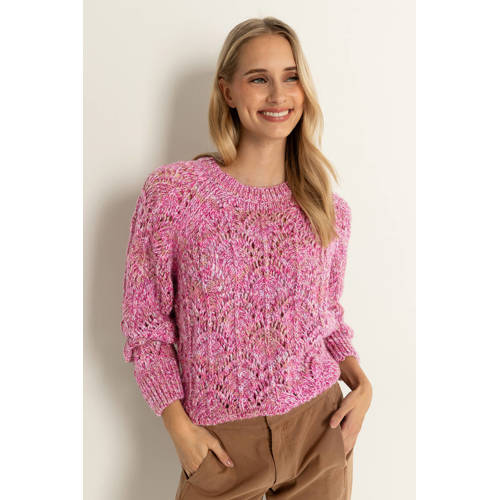 CLAUDIA BY CLAUDIA STRÄTER pullover magenta gebreid afbeelding