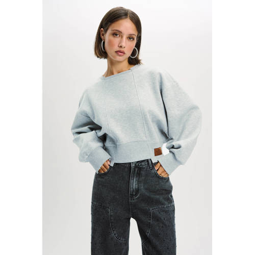 Refined Department sweater grijs melange afbeelding