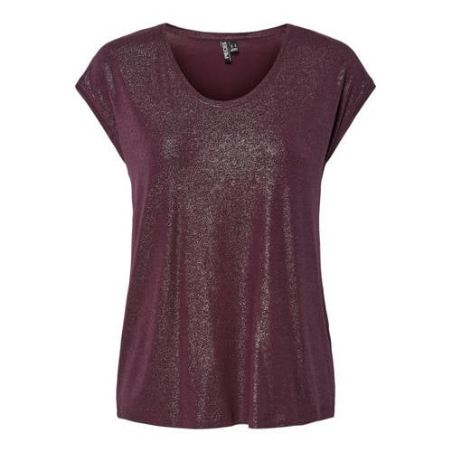 PIECES Curve top donkerrood afbeelding