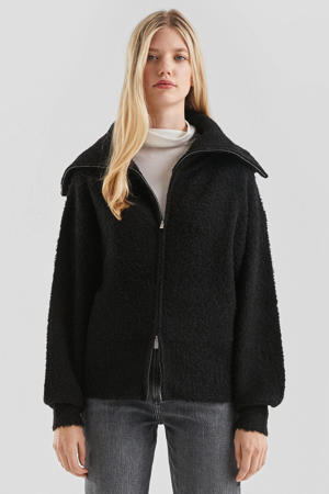 gebreid vest zwart