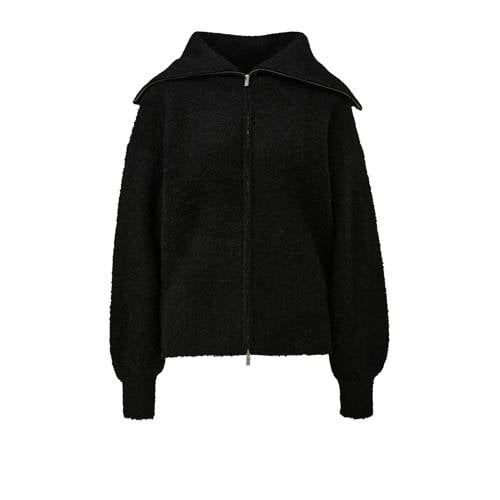 QS gebreid vest zwart afbeelding