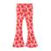 Z8 kids flared broek Sille roze/rood