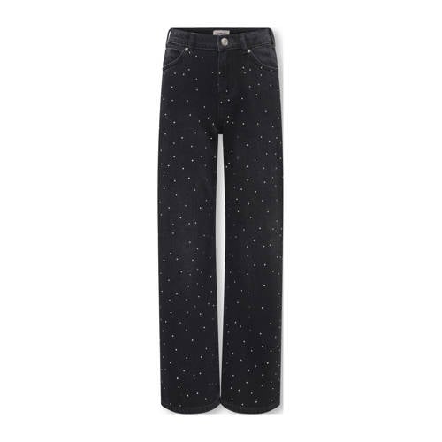 KIDS ONLY GIRL wide leg wide leg jeans black denim afbeelding