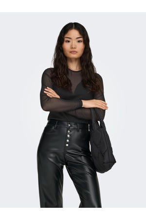 mesh top zwart