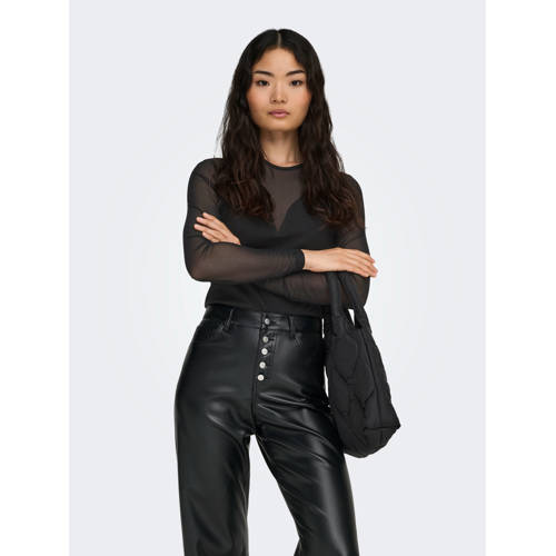 ONLY mesh top zwart afbeelding