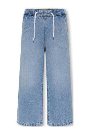 wide leg jeans light blue denim