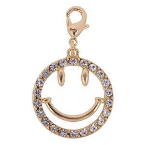 hanger Shiny Smiley goudkleurig