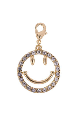 hanger Shiny Smiley goudkleurig