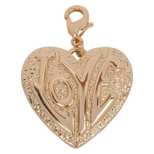 hanger Heart Love goudkleurig
