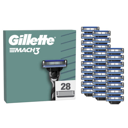 Gillette Mach3 Scheermesjes - 28 stuks afbeelding