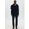 Selected wollen overshirt donkerblauw