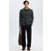 Selected wollen overshirt donkergroen