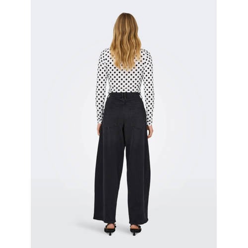 ONLY barrel jeans black denim afbeelding
