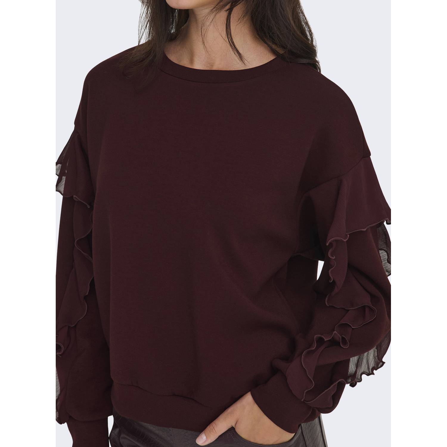 ONLY sweater donkerrood