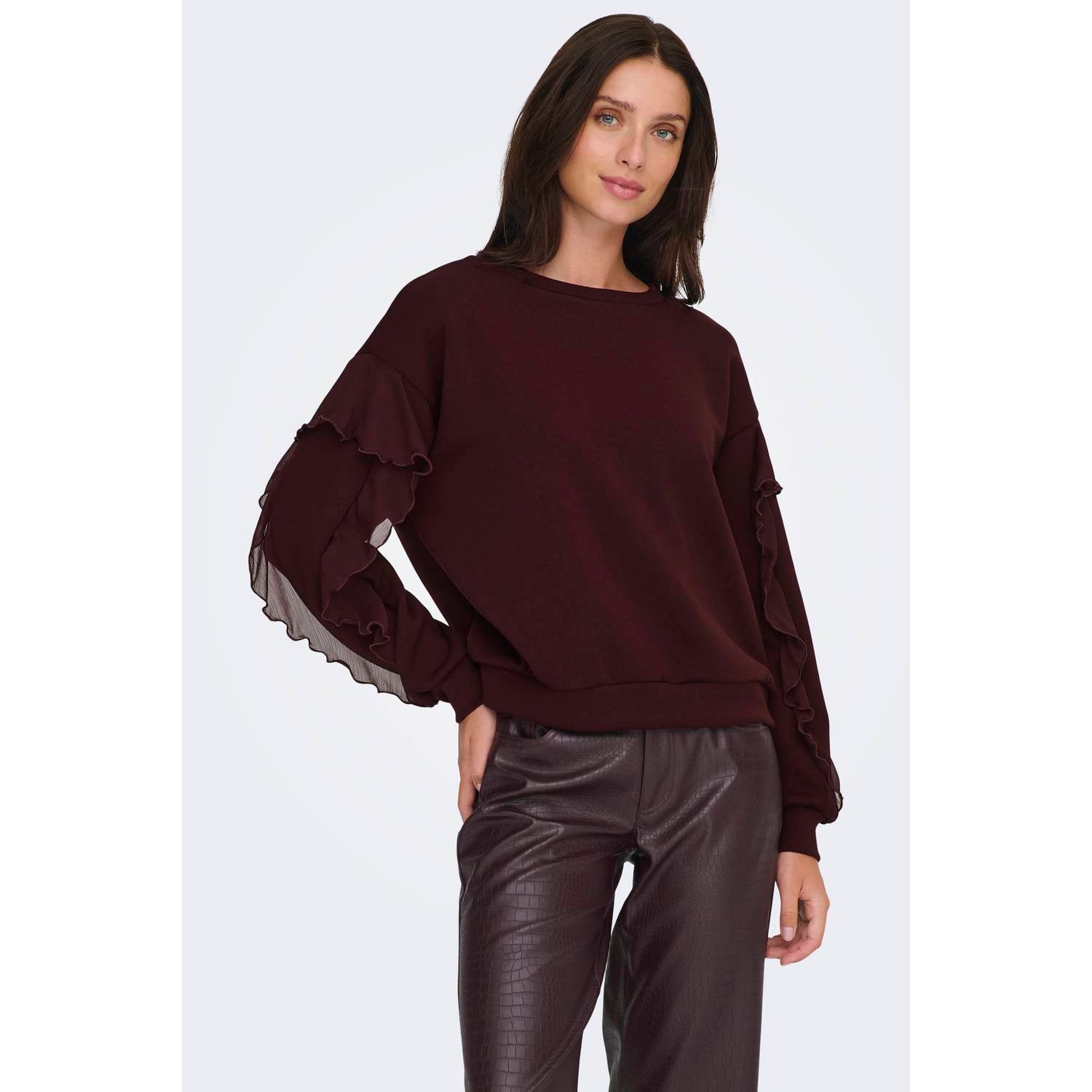 ONLY sweater donkerrood