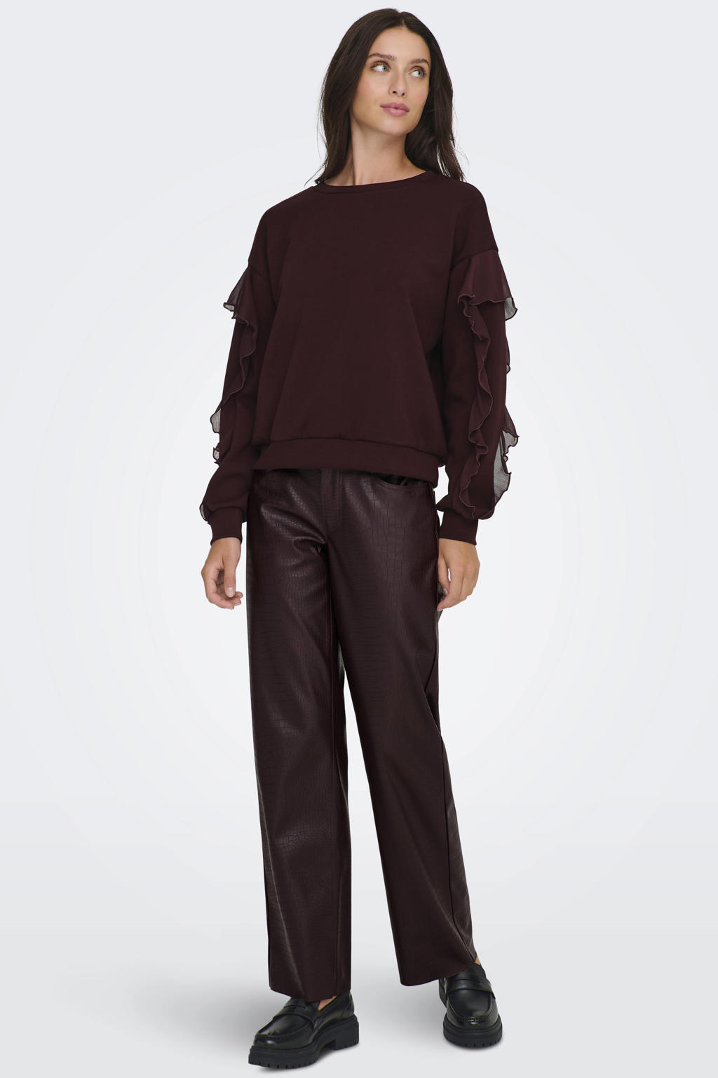ONLY sweater donkerrood