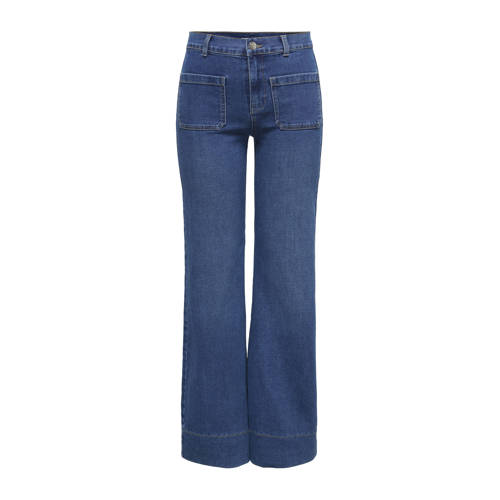ONLY flared jeans medium blue denim afbeelding