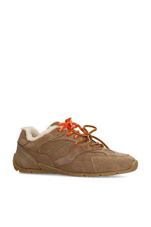 suède sneakers bruin