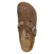 thumbnail: Birkenstock Boston Braided suède clogs bruin