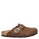 Birkenstock Boston Braided suède clogs bruin