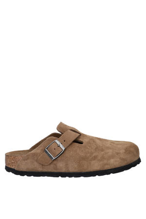 Boston suede clogs cognac