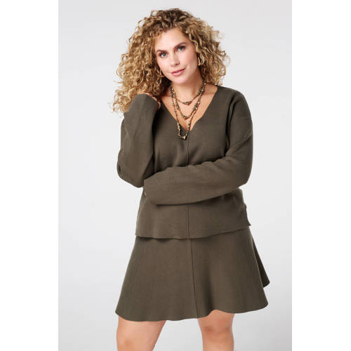 MS Mode pullover kaki afbeelding