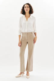 thumbnail: Caroll corduroy bootcut high waist broek zand