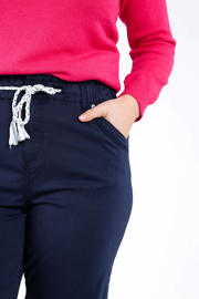 thumbnail: Paprika slim regular waist broek marineblauw