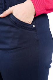 thumbnail: Paprika slim regular waist broek marineblauw