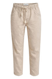 thumbnail: Beige dames Paprika slim fit jeans van denim met regular waist en effen