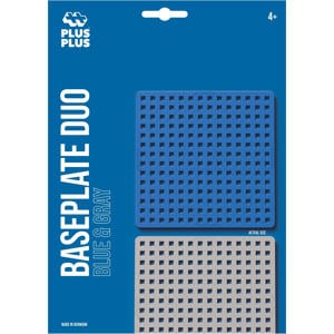 Bouwplaat blauw/grijs 2 stuks - 3840