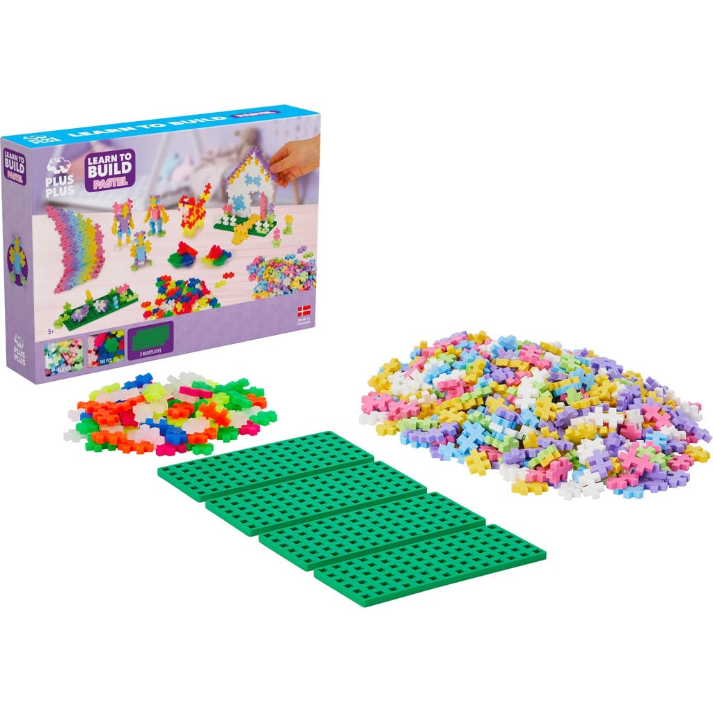 Plus-Plus Learn to Build pastel 600 stuks - 5009