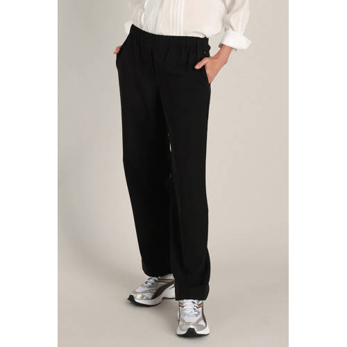 Yest regular waist casual broek zwart afbeelding