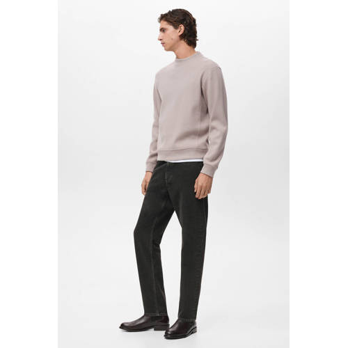 Mango Man trui gebreid beige afbeelding