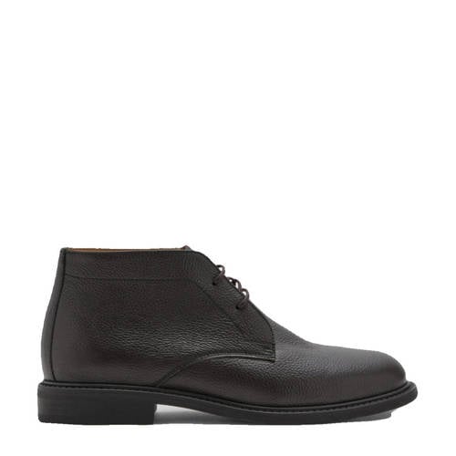 Mango Man leren veterboots donkerbruin afbeelding