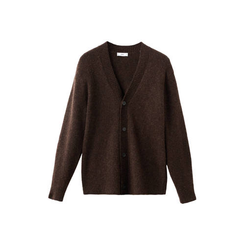 Mango Man vest met wol gebreid afbeelding