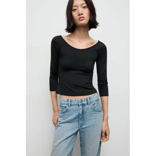 Mango T-shirt zwart afbeelding