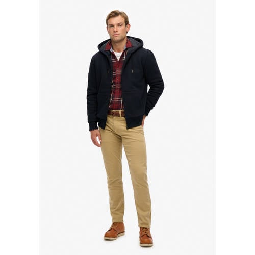 Superdry sweatvest donkerblauw afbeelding
