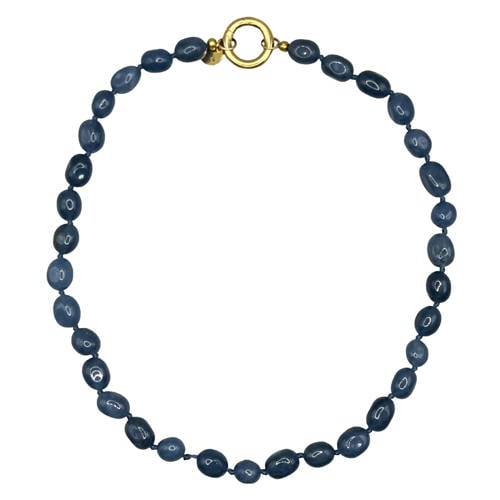 Bonnie Studios gold plated ketting Bobby blauw afbeelding