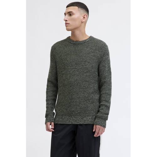 JACK & JONES trui grof gebreid groen afbeelding