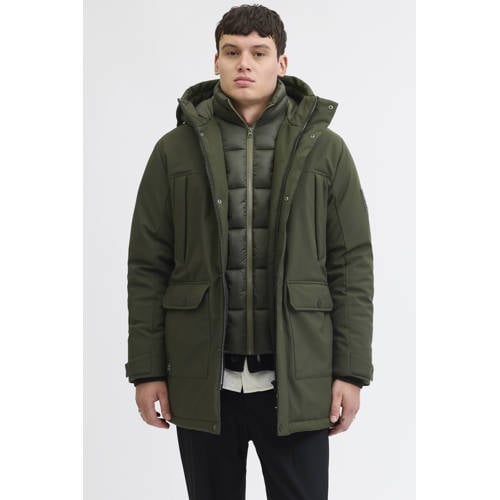 JACK & JONES softshell jas donkergroen afbeelding