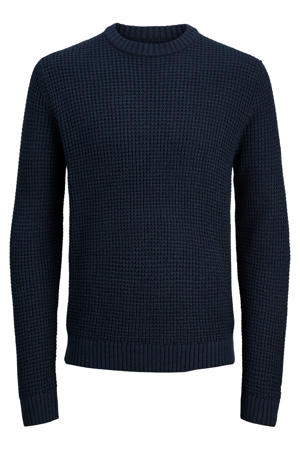trui grof gebreid donkerblauw