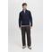 JACK & JONES trui rib gebreid blauw
