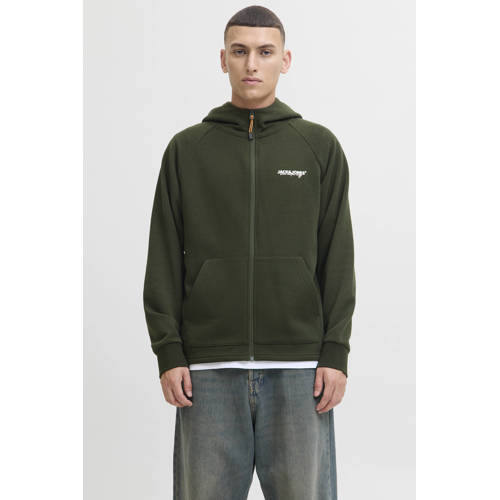 JACK & JONES sweatvest donkergroen afbeelding