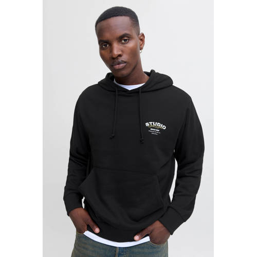 JACK & JONES hoodie zwart afbeelding