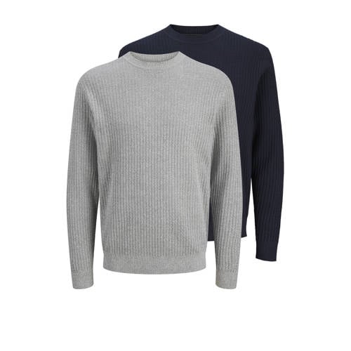 JACK & JONES PREMIUM pullover met ingebreid patroon multi - (set van 2) afbeelding