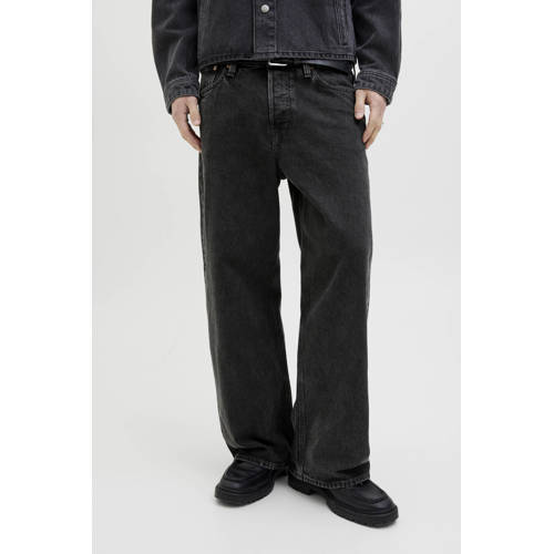 JACK & JONES JEANS INTELLIGENCE Jjidave wide leg jeans black denim afbeelding
