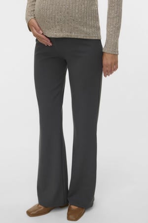 regular high waist zwangerschaps casual broek antraciet