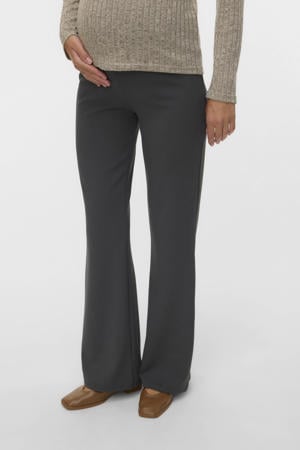 regular high waist zwangerschaps casual broek antraciet