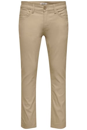 ONSLOOM slim casual broek beige